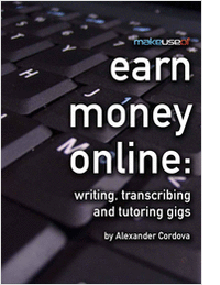 Earn Money Online: writing, transcribing and tutoring gigs