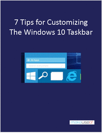 7 Tips for Customizing the Windows 10 Taskbar