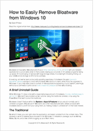 How to Easily Remove Bloatware from Windows 10