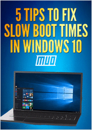5 Tips to Fix Slow Boot Times in Windows 10