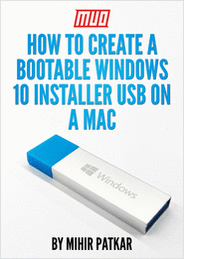 How to Create a Bootable Windows 10 Installer USB on a Mac