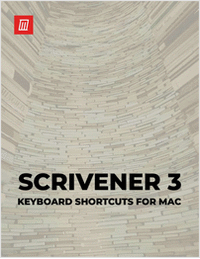 Scrivener 3 Keyboard Shortcuts for Mac