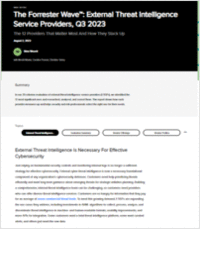 The Forrester Wave™: External Threat Intelligence Service Providers, Q3 2023