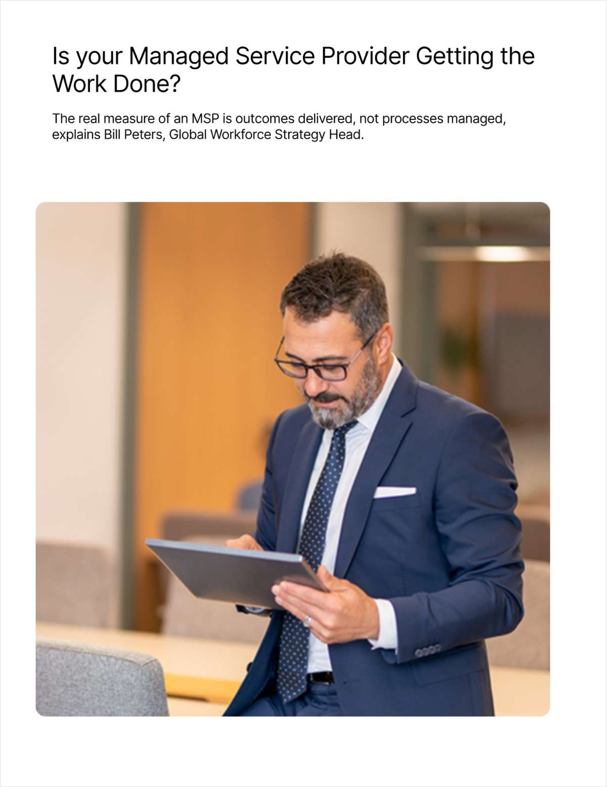 Is your Managed Service Provider Getting the Work Done?