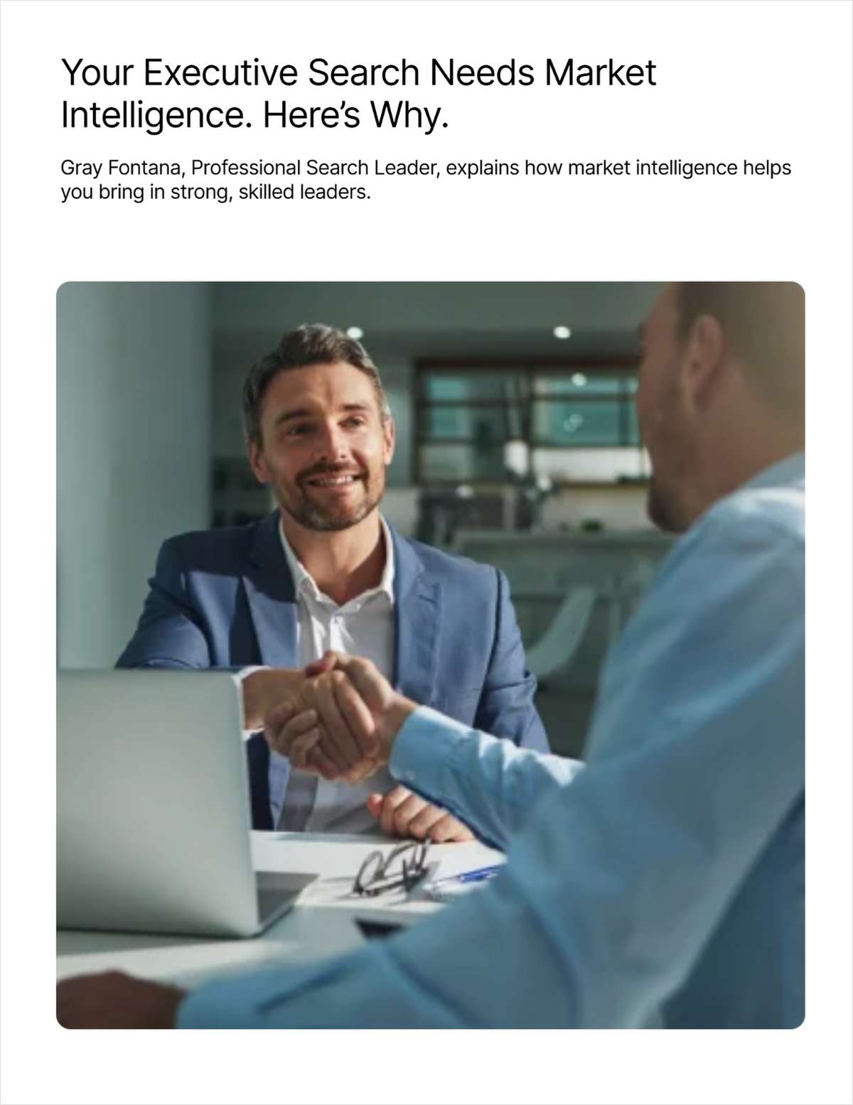 Your Executive Search Needs Market Intelligence. Here's Why.