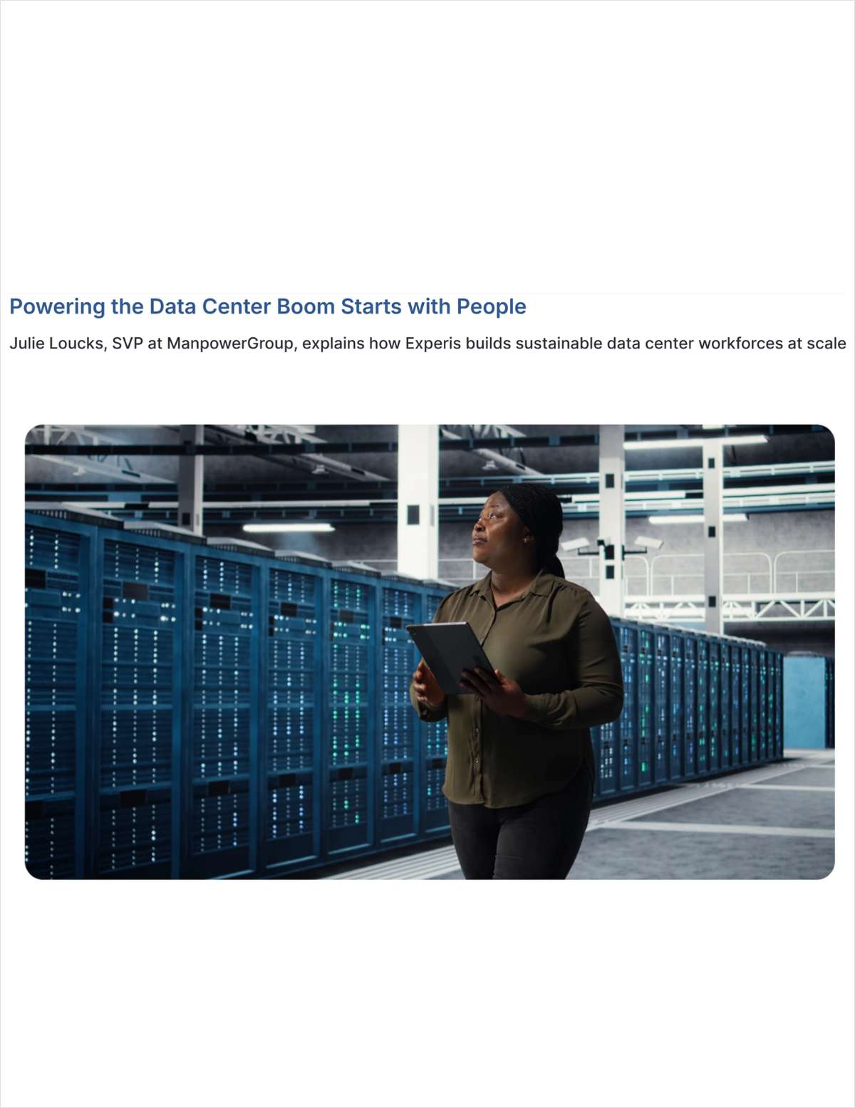 Powering the Data Center Boom Starts with People