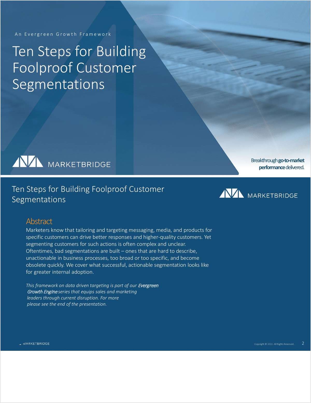Ten Steps for Building Foolproof Customer Segmentations
