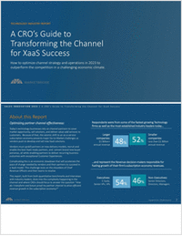 A CRO's Guide to Transforming the Channel for XaaS Success
