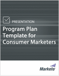 Program Plan Template for Consumer Marketers