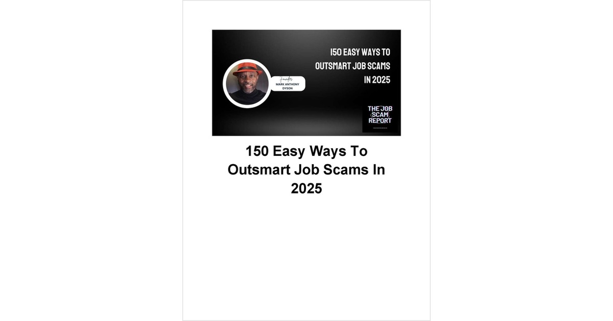 150 Simplified Ways To Outsmart Job Scams In 2025