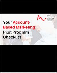 Your Account-Based Marketing Pilot Program Checklist