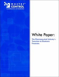The Pharmaceutical Industry's Transition to Electronic Processes