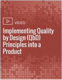 Implementing Quality by Design (QbD) Principles into a Product