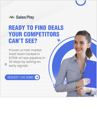 Spot Pipeline Before Your Competitors Even Know It Exists. SalesPlay uncovers real-time revenue shifts, ecosystem signals, and mission-critical priorities-before intent data blinks.
