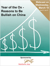 Year of the Ox -- Reasons to Be Bullish on China