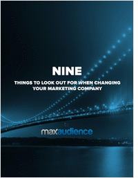 Nine Things To Look Out For When Changing Your Marketing Company