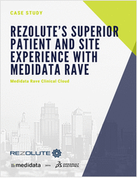 Rezolute's Superior Patient and Site Experience with Medidata Rave