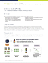 Medidata Acorn AI Synthetic Control Arm Factsheet
