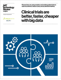 MIT Tech Review: Clinical trials are better, faster, cheaper with big data