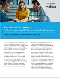 Securing Credit Unions: The Role of Advanced eIDV Technologies in Fraud Prevention