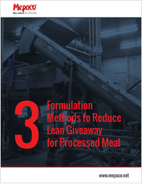 3 Formulation Methods to Reduce Lean Giveaway for Processed Meat