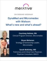 DynaMed and Micromedex with Watson: What's new and what's ahead?