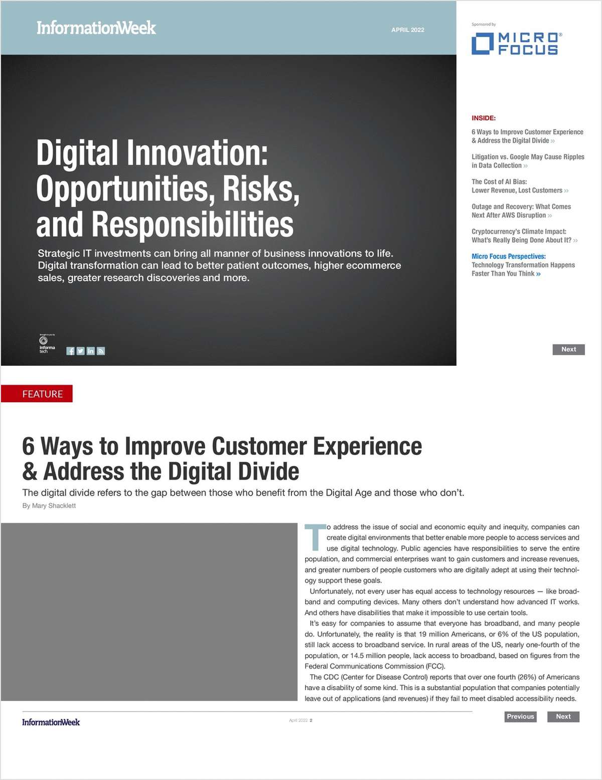 Digital Innovation: Opportunities, Risks, & Responsibilities