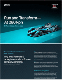 Run and Transform: Micro Focus + Jaguar Racing