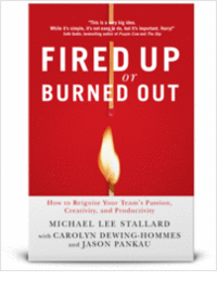 Fired Up or Burned Out (Usually $14.99) FREE eBook!