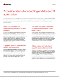Seven Considerations for Adopting End-to-End IT Automation