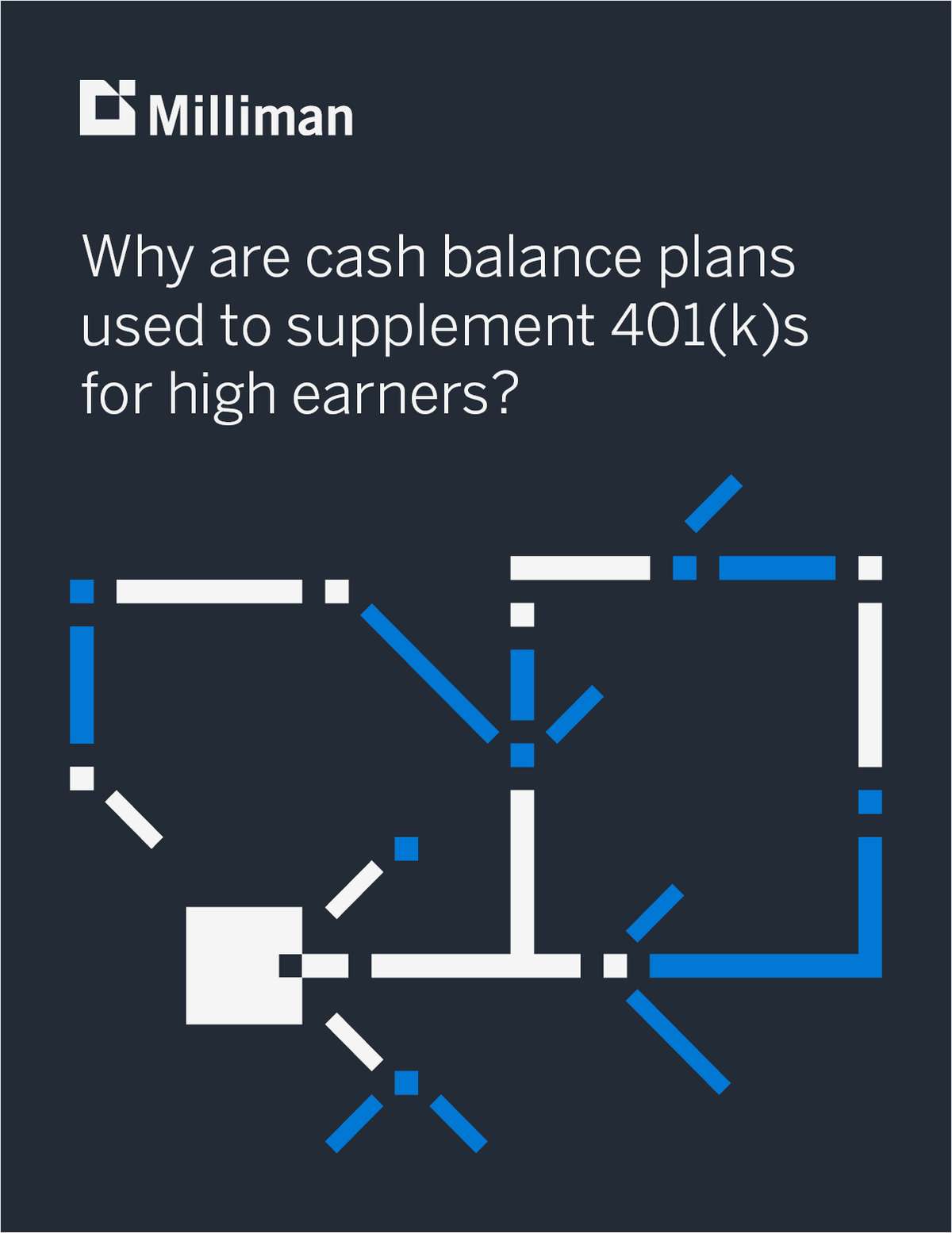 Why are cash balance plans used to supplement 401(k) plans for higher-paid employees?