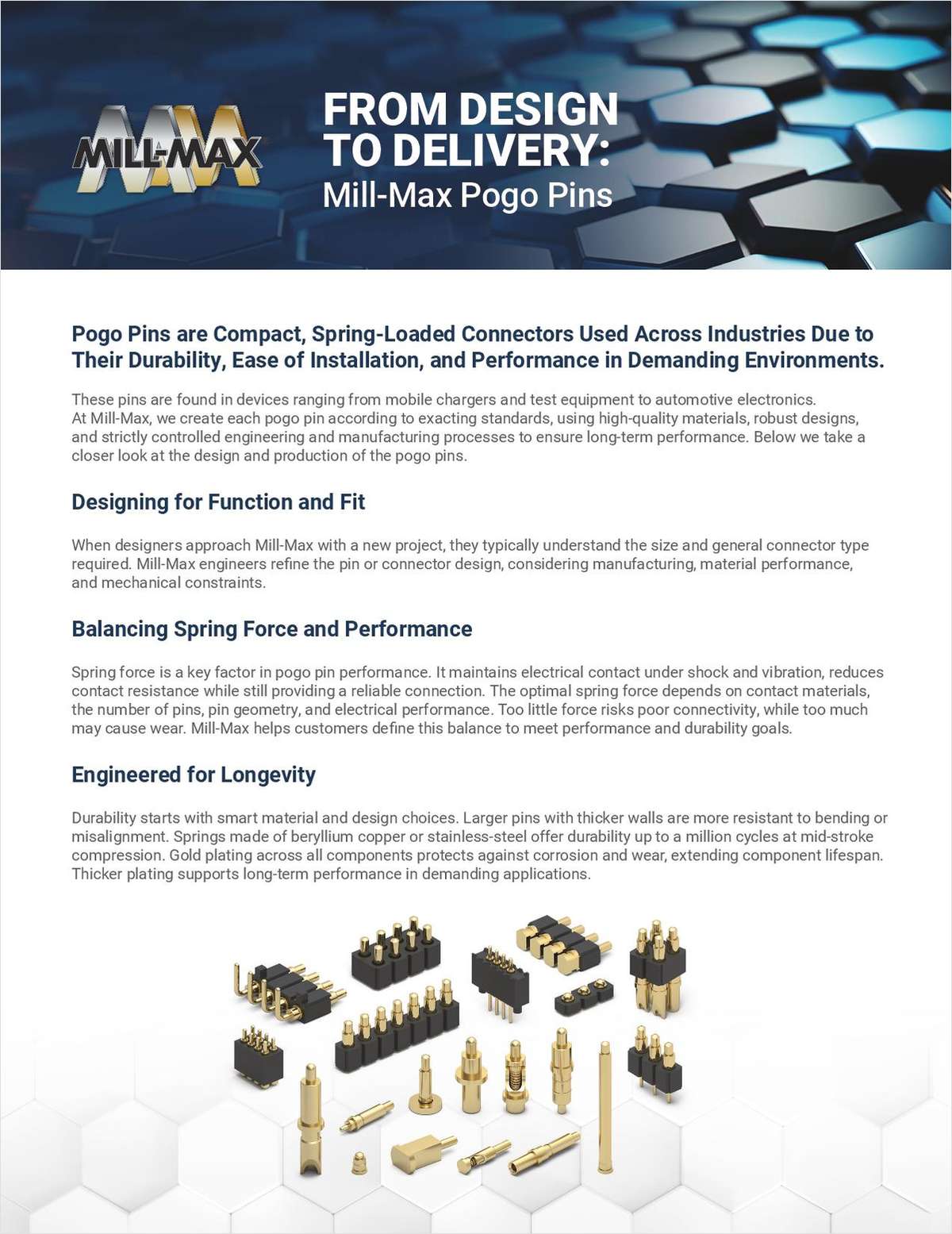 From Design to Delivery: Mill-Max Pogo Pins