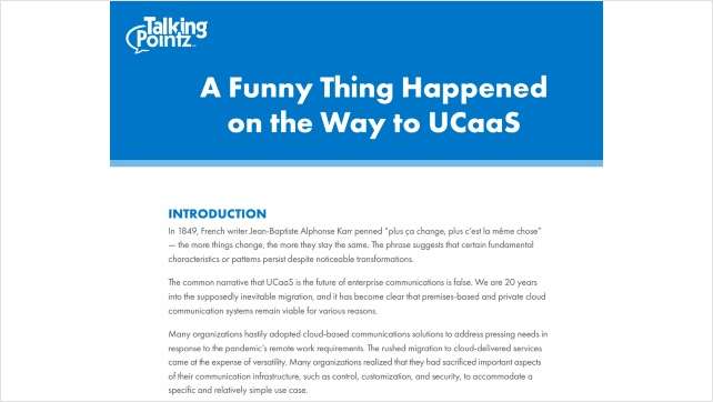 A Funny Thing Happened on the Way to UCaaS