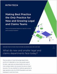 Making Best Practice the Only Practice for New and Growing Legal and Claims Teams