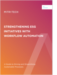 Strengthening ESG Initiatives with Workflow Automation