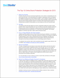 Top 10 Online Brand Protection Strategies for 2013