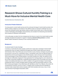 How Cultural Humility Training Bolsters Your Company's Quality Mental Health Care