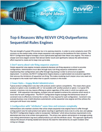 Top 6 Reasons Why REVVY CPQ Outperforms Sequential Rules Engines