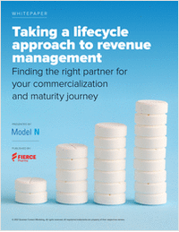 Taking a lifecycle approach to revenue management - Finding the right partner for your commercialization and maturity journey
