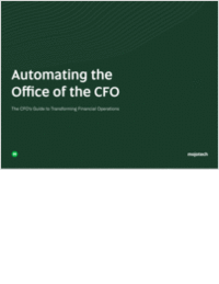 Automating the Office of the CFO: The CFO's Guide to Transforming Financial Operations