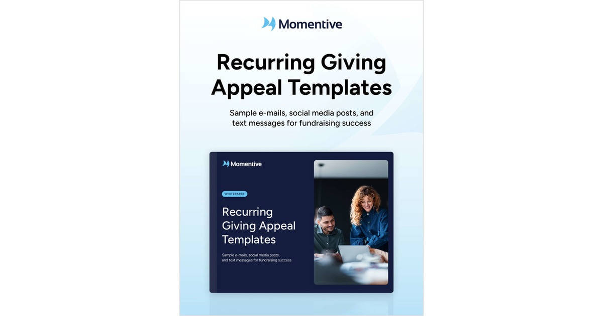 Recurring Giving Appeal Templates Request Your Free Templates Now