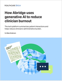 How Abridge uses generative AI to reduce clinician burnout
