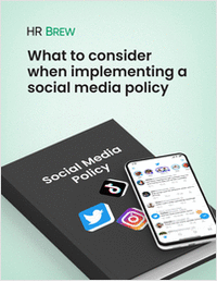 What to consider when implementing a social media policy