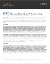 The Rise of Business Stakeholders in AI Decision Making