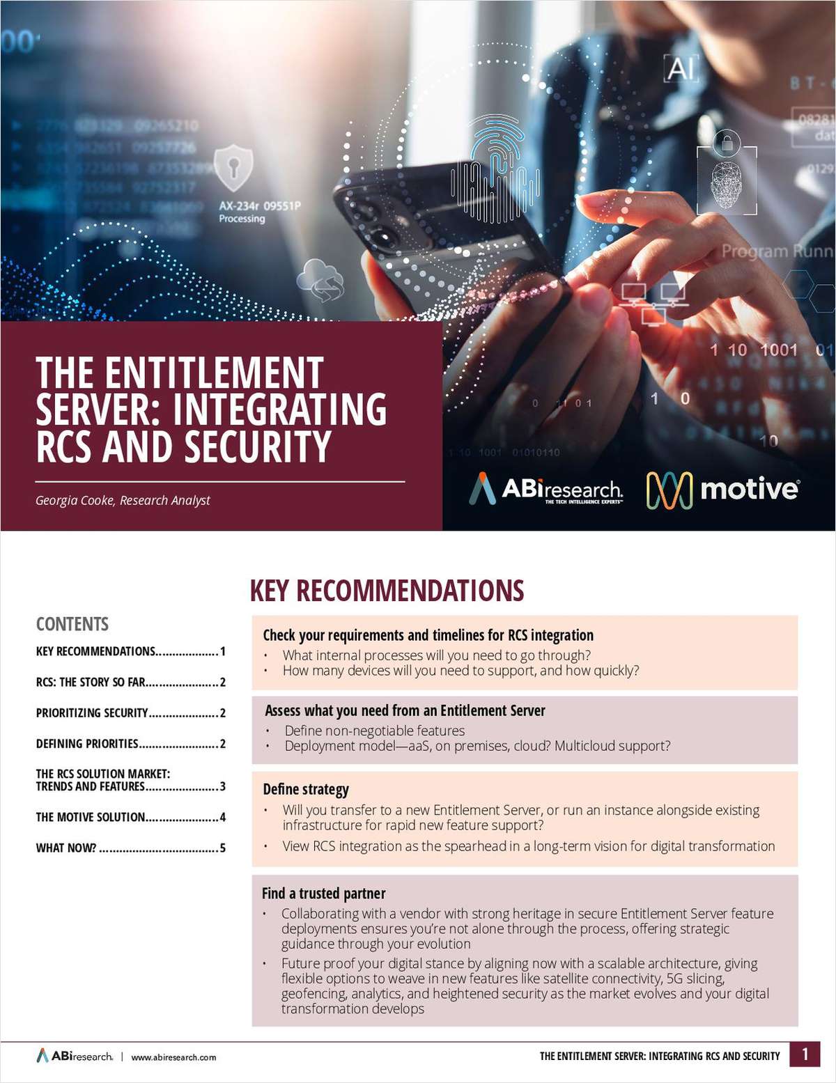 The Entitlement Server: Integrating RCS and Security