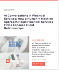 AI Conversations in Financial Services: How a Human + Machine Approach Helps Financial Services Firms Enhance Client Relationships