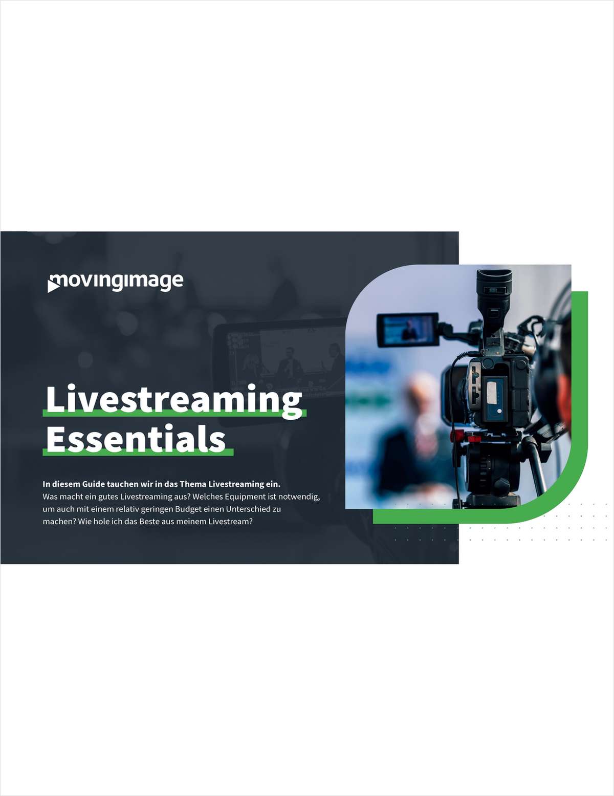 Livestreaming Essentials -- Must-Haves für Deinen Marketing-Mix