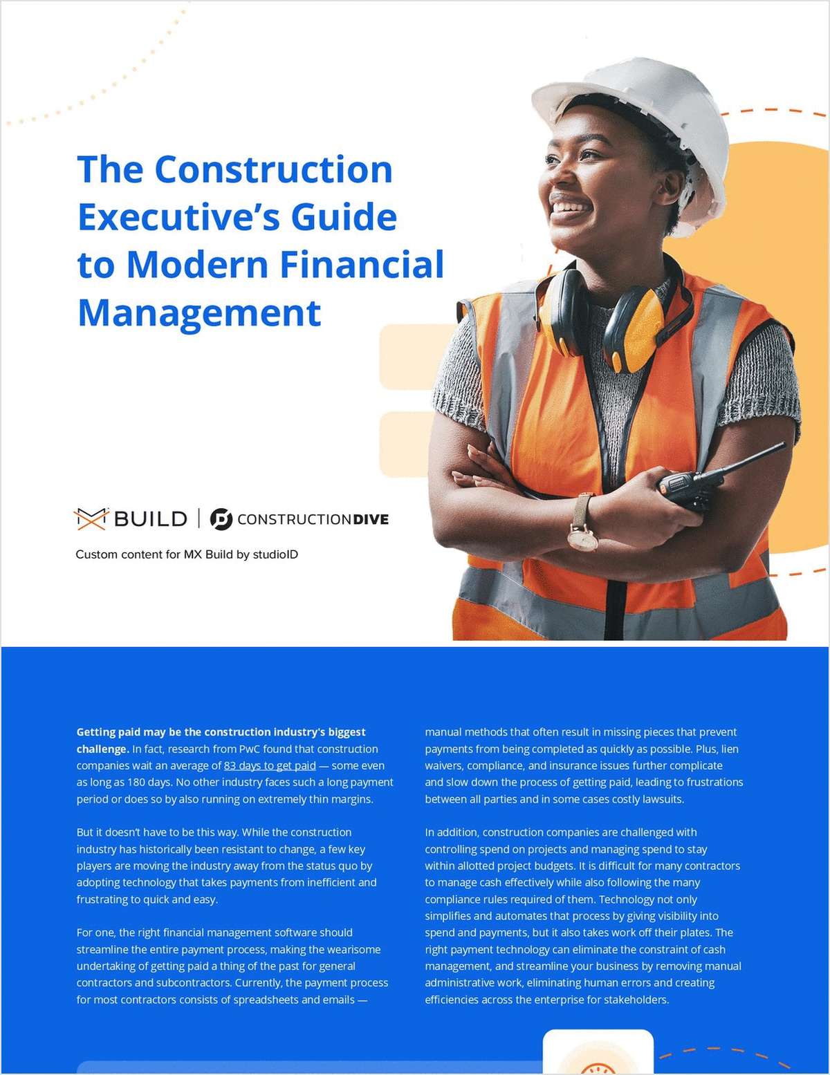 The Construction Executive's Guide to Modern Financial Management
