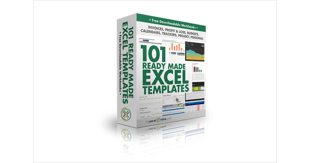 101 Ready Made Excel Templates, Free MyExcelOnline.com Templates