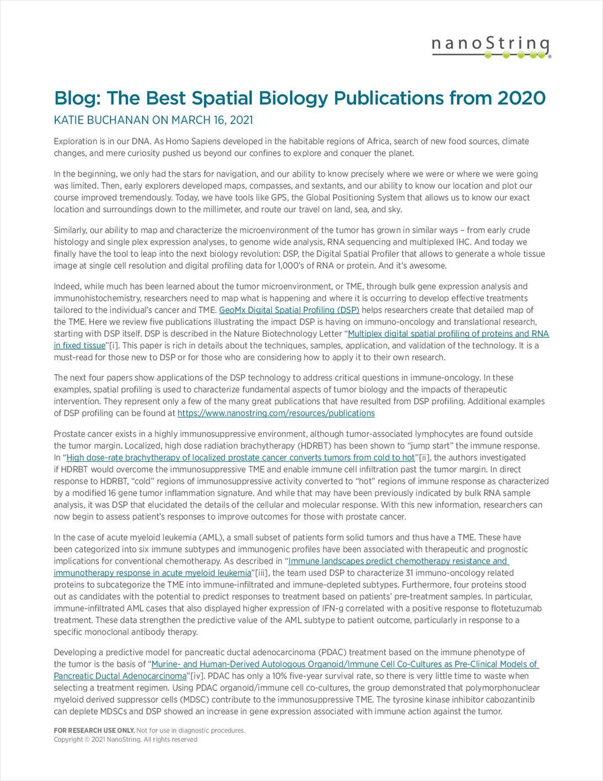 The Best Spatial Biology Publications From 2020